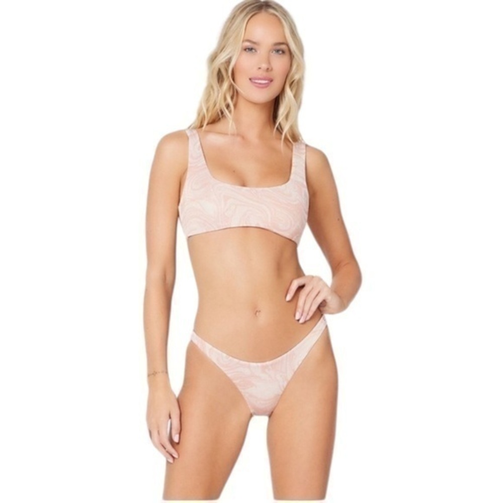 L*Space Bikini Swimsuit Lizzie Top Camacho Bottom in All Swirled Up XS NWT